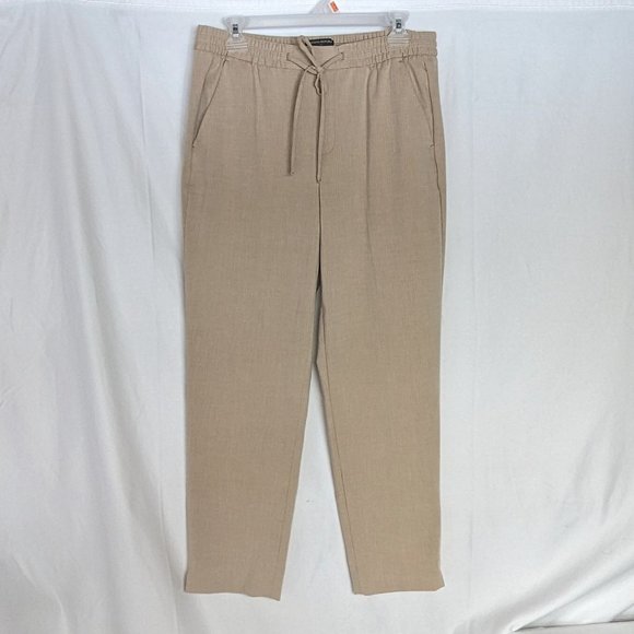 Ankle pants tan pull-on size 10 EUC Banana Republic Hayden - Picture 4 of 10